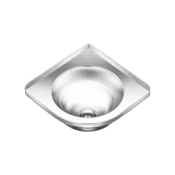 Nirali BG Wash Basin 355x355 mm (14x14 inch) Satin Finish Stainless Steel, Small Wonder-image-17