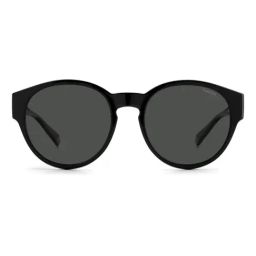 Polaroid Dark Grey Round Unisex Sunglasses-image-48