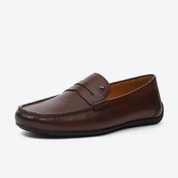 Monte Carlo Men Leather Penny Loafers-picture-5