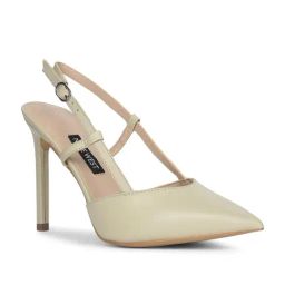 Nine West Women's Beige Back Strap Stilettos-image-59