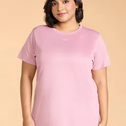 KICA Plus Size Round Neck T-shirt-picture-8
