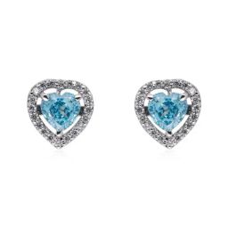 crash.club by CKC Silver Heart-Shaped Zirconia Stud Earrings-10