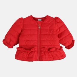 MINIKLUB Girls Red Solid Full Sleeves Jacket-image-77