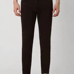 Van Heusen Brown Cotton Skinny Fit Jeans-image-98