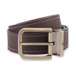 United Colors of Benetton Chocolate & Tan Coats Leather Reversible Belt-picture-49