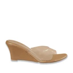 Ginger by Lifestyle Women's Beige Slides-picture-14