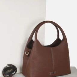 Van Heusen Brown Textured Handbag-image-85
