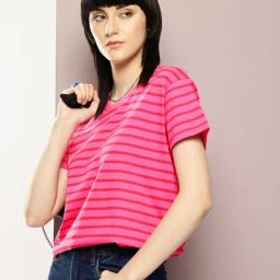 Dillinger Pink Stripes T-Shirt-picture-48