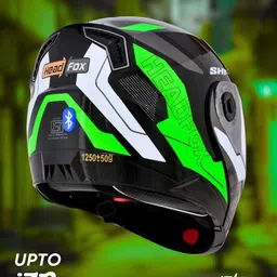 HEADFOX Graphic Printed Full Face Helmet image 2