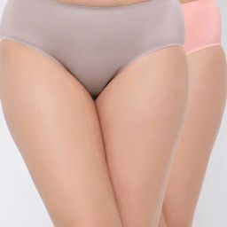 Clovia Multi Pack Of 2 Modal Medium Waist Outer Elastic Hipster Panty-picture-33