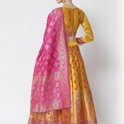 Mr Y Semi-Stitched Lehenga & Unstitched Blouse With Dupatta image 3