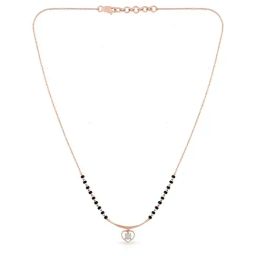 Malabar Gold and Diamonds 18k Rose Diamond Short Mangalsutra-image-41
