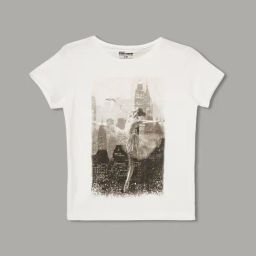 Fame Forever by Lifestyle Girls White Cotton Printed T-Shirt-image-46
