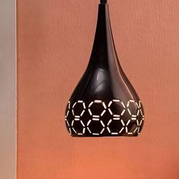 KINIS Modern and Unique Style Black Textured Aluminium Quirky Ceiling Lamp-23