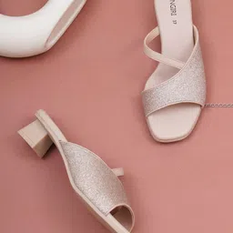 Anngiri Women Textured Block Heels Sandals-picture-46