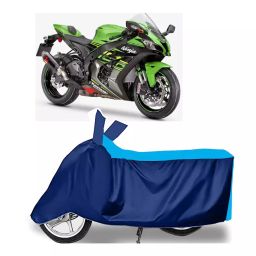 Auto Pearl Two Wheeler Cover for Kawasaki Ninja ZX-10R SE - Cyan, Blue-image-46