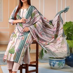 Aaghnya Women Viscose Rayon Printed Kurta Sets-image-99
