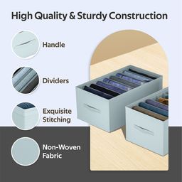 Kuber Industries Grey Set of 6 Regular Drawer Organiser Organisers image 5