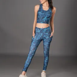 The Dance Bible Printed Scoop Neck Padded Top With Tights Activewear Co-Ords-picture-33