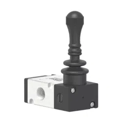 Uflow 24 V AC 5x3 Hand Lever Valve With Manual Return Centered Exhausted DCC-LG1V1-picture-2