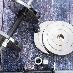 HackerX 4 Pieces Steel Adjustable Dumbbell Set 2.5 kg Each-29
