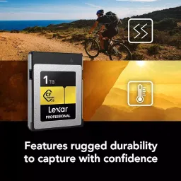 Lexar Professional CFexpress 4.0 Type-B Memory Card 1 TB Upto 3300 Mbps & Read 3000 Mbps Write Speed, GOLD image 3