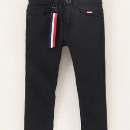 Ruff Full Length Woven Washed Jeans - Black-picture-36
