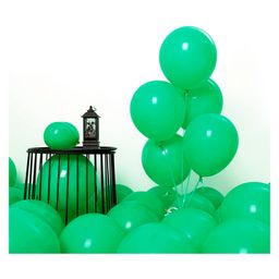 Bubble Trouble Metallic Green Balloons for party decoration kit-100 pcs green Pack of -100-9