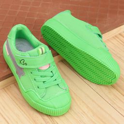 Babyoye Velcro Closure Sneakers - Green-image-75