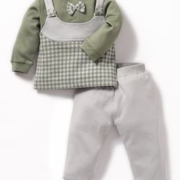 BABY GOFull Sleeves CheckedTee With Pant Set - Olive-image-36