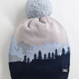 Cherry Crumble By Nitt Hyman Cotton Trees Printed & Pompom Embellished Beanie Cap - Multi Colour-image-41