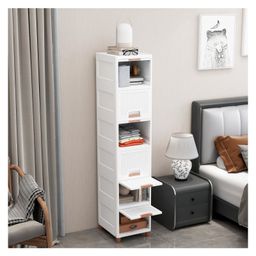 JD FRESH 6 Tier Stackable Cabinet for Clothes - White-44