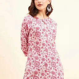 NEESH Ethnic Motifs Printed Pure Cotton Kurti-40