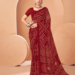 THE FASHION ATTIRE Bandhani Printed Saree-picture-39