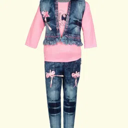 BAESD Girls Embellished Top with Trousers-image-72