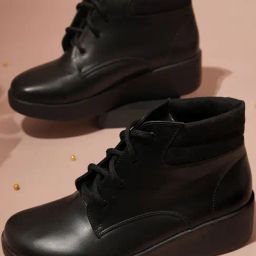 Inc.5 Women's Black Derby Boots-image-7