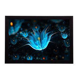 eCraftIndia Blue Flowers UV Wall Art-image-91