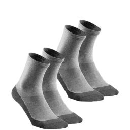 Quechua by Decathlon Grey Blend Solid Socks Pack of 2 ( UK 8.5-11 EU43-46 )-31