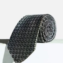 Louis Philippe Grey Woven Tie-image-39