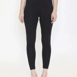 FEELINGS Black Plain Leggings-picture-24