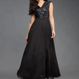Miss Chase Black Embellished Maxi Dress-picture-39