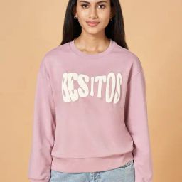 People By Pantaloons Purple Cotton Relaxed Fit  Sweatshirts And Hoodies-image-73