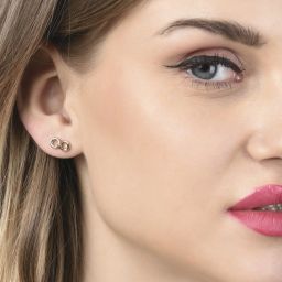 Zaveri Pearls Set of 25 Gold Tone Classy Contemporary Stud Earrings-ZPFK14641 image 3