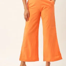 Rooted Orange Regular Fit Trousers-picture-15