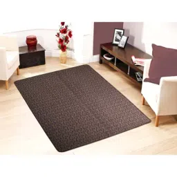 Saral Home Brown Cotton Carpet - Set of 1-image-34