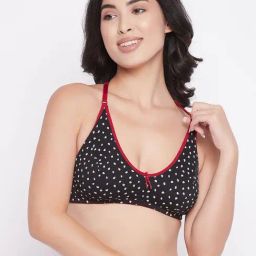 Clovia Black Non Wired Non Padded Full Coverage Bra-image-97