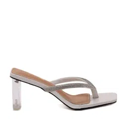 London Rag Women's Off White Thong Sandals-image-89