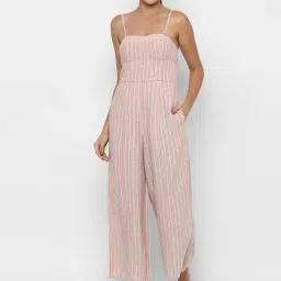American Eagle Outfitters Orange Striped Jumpsuit-picture-6
