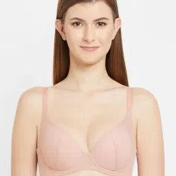 Wacoal Peach Under Wired Padded Plunge Bra-image-9