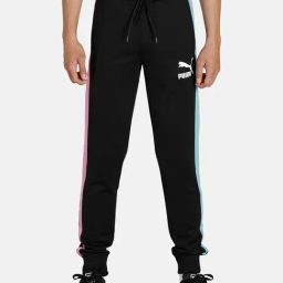 Puma Black Regular Fit Joggers-image-61